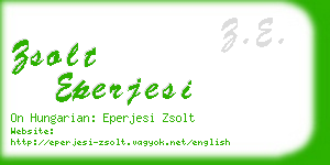 zsolt eperjesi business card
